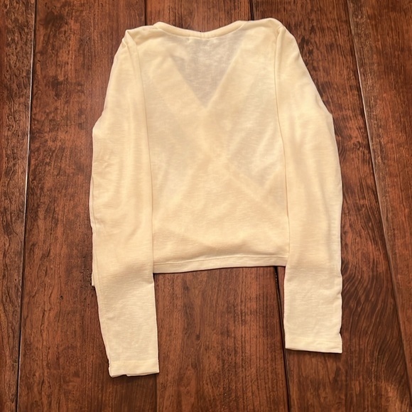 Michael Stars New w/tags Size Small Long Sleeve Janet Surplice Sweater - Picture 5 of 5